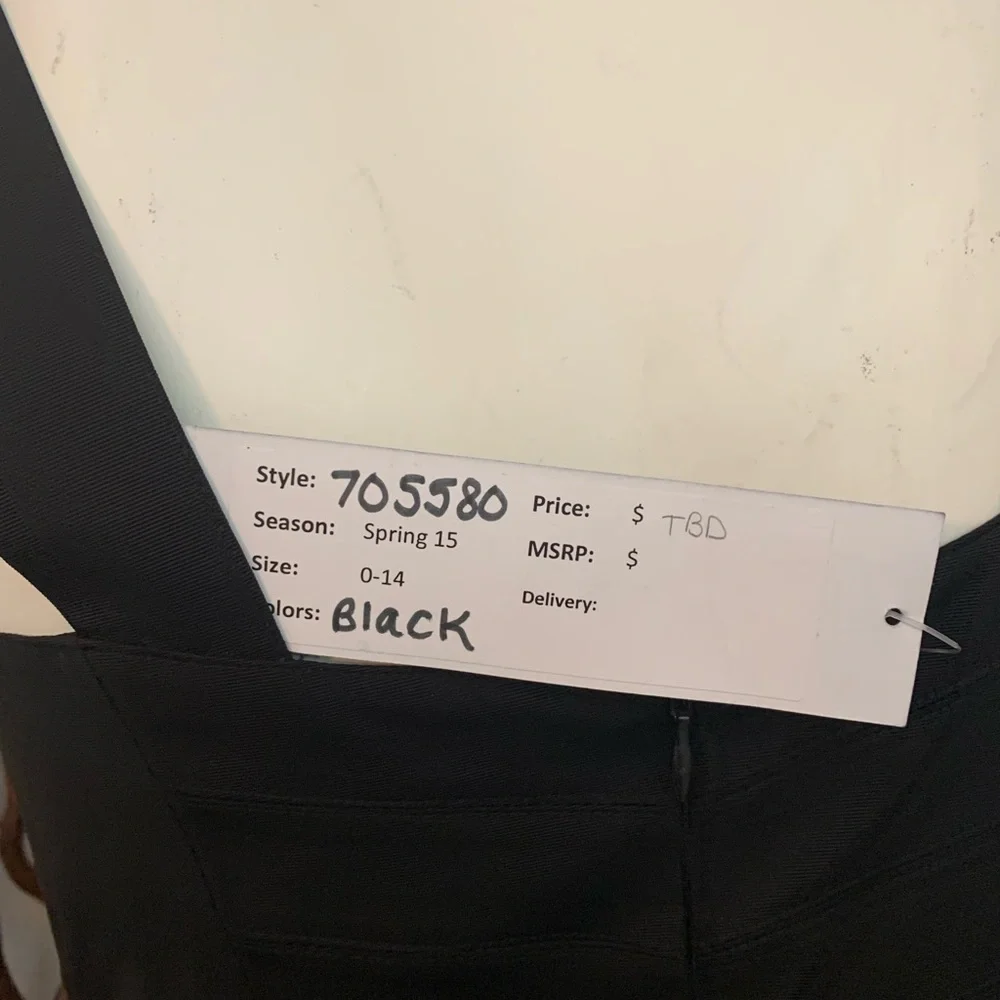 New Aidan Mattox Gorgeous Black Tie Dress - Picture 7 of 11